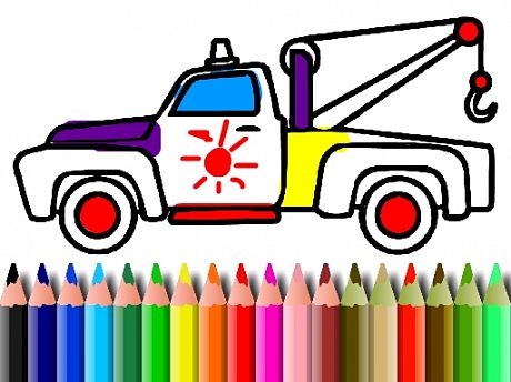 BTS Truck Coloring Book